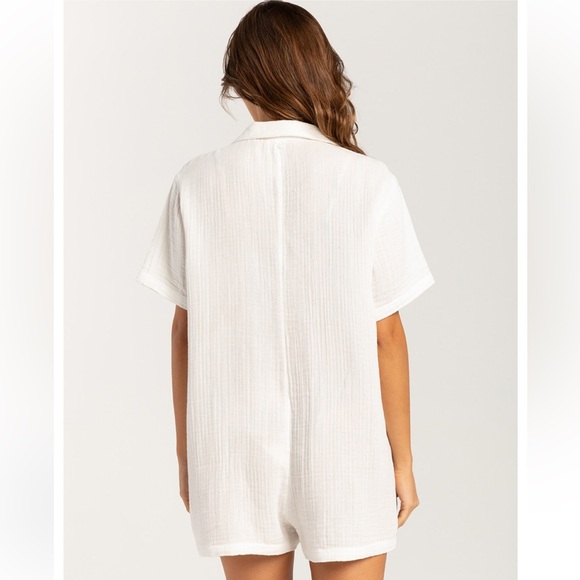 Volcom NWT White Easy Breezy Romper Coverup Size XS - Picture 3 of 12